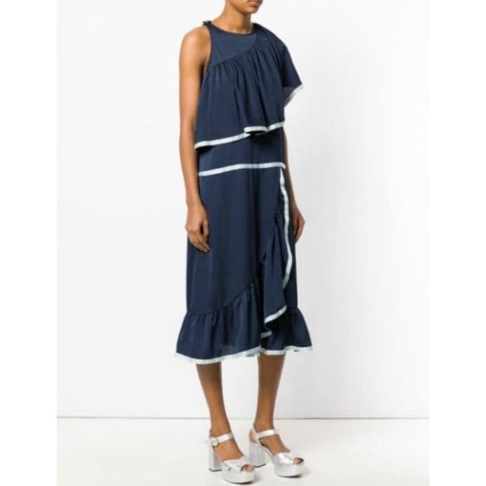 Maison Pere Ruffle Drop Waist Dress NWT 38/Small